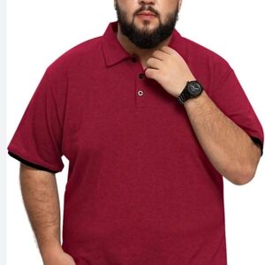 Landmark Men's Red Brand New With Tags Polo Shirt